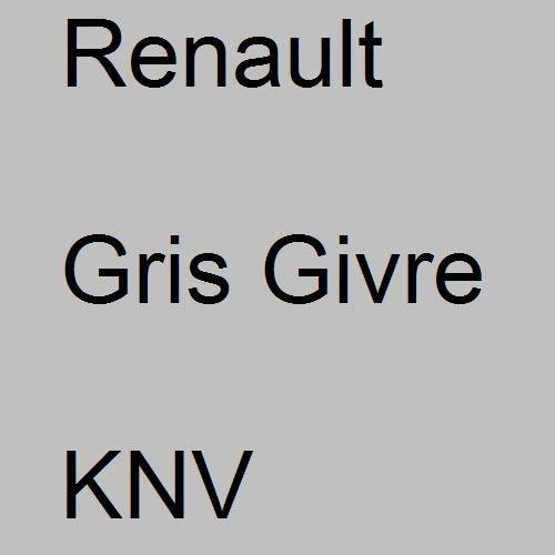 Renault, Gris Givre, KNV.